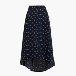 J. Crew Faux-wrap Pull-on Floral Midi Skirt Feminine Summer Casual Women's M